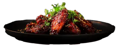 Chicken wings from a Latin fusion menu in Orlando